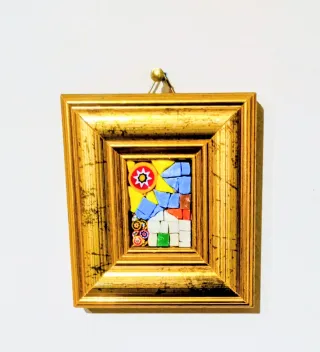 Quadretto miniatura mosaico ceramica