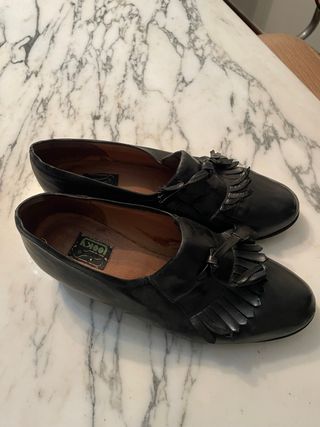 Mocasines de piel Looky negros