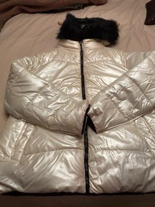 Cazadora reversible negra/cruda Talla L