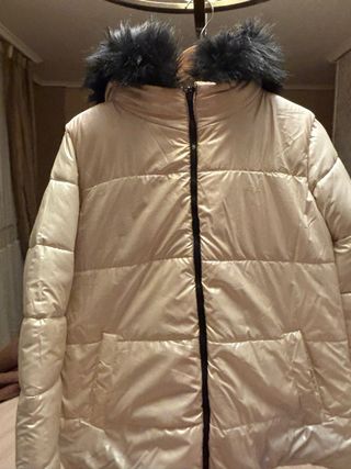 Cazadora reversible negra/cruda Talla L