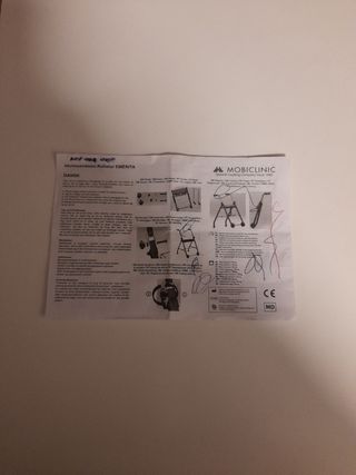 Andador 2 ruedas plegable para ancianos.