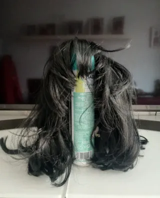 Lote de pelucas negras disfrazes