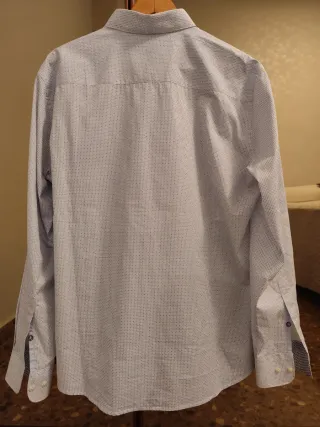 Camisa azul y blanca estampada de Sea Barrier XXL