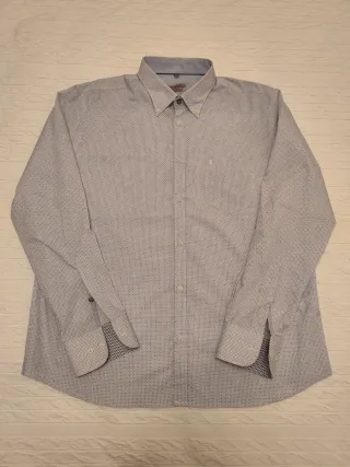 Camisa azul y blanca estampada de Sea Barrier XXL