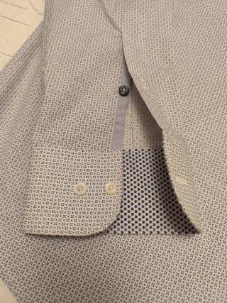 Camisa azul y blanca estampada de Sea Barrier XXL