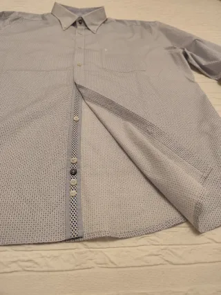 Camisa azul y blanca estampada de Sea Barrier XXL