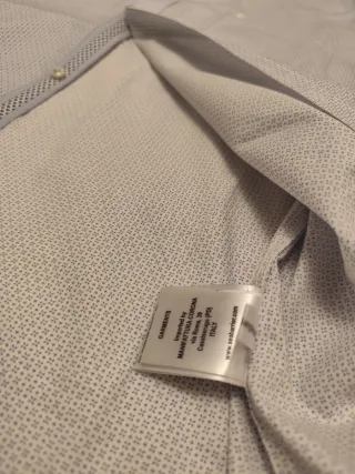 Camisa azul y blanca estampada de Sea Barrier XXL