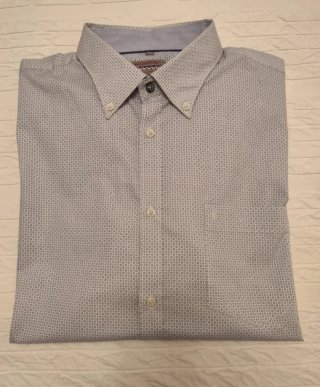 Camisa azul y blanca estampada de Sea Barrier XXL
