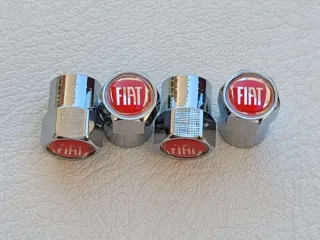 4 Tapones Válvula Fiat Cromados