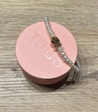 Pulsera Tous Oso Oro 18kts Perlas Cultivadas