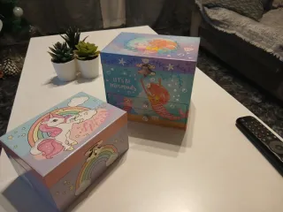 Joyero infantil unicornio y sirenas con música
