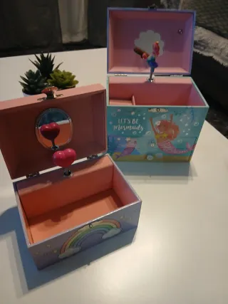 Joyero infantil unicornio y sirenas con música