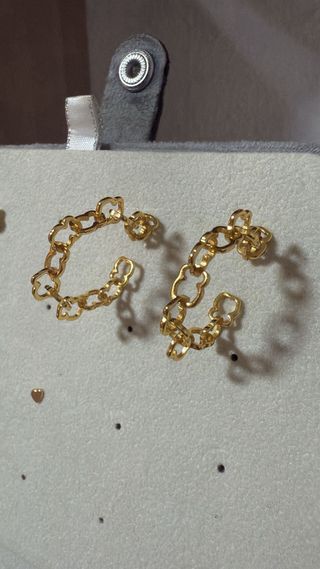 Pendientes Tous Aro Cadena Oro