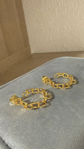 Pendientes Tous Aro Cadena Oro