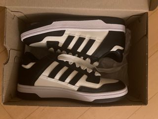 Zapatillas Adidas Rapid Court Low J Negro y Blanco