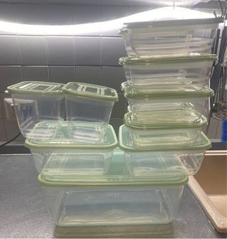 13 Contenitori Salva Freschezza Vetro/Plastica