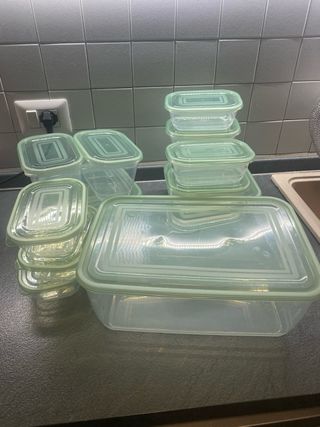 13 Contenitori Salva Freschezza Vetro/Plastica