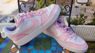 Zapatillas Nike Court Borough Mujer Rosa/Blanco