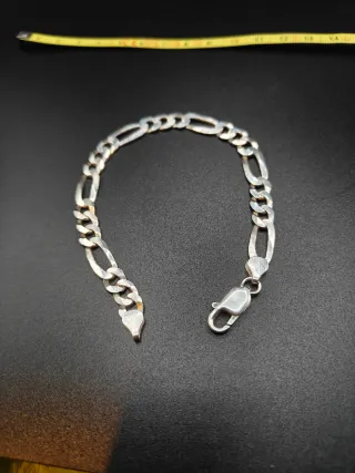 Pulsera Plata 925 tipo Figaro
