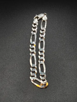 Pulsera Plata 925 tipo Figaro