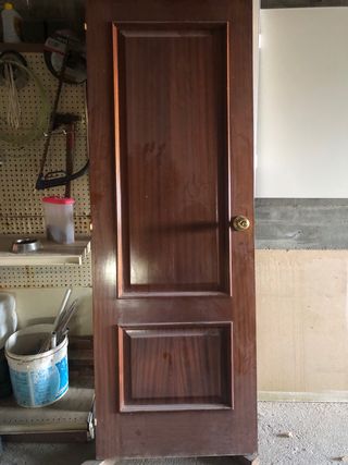 Puerta de madera interior