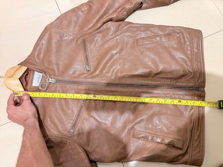 Chaqueta cazadora de piel Pepe Jeans marrón