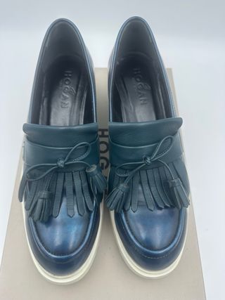 Mocassini Hogan donna blu/petrolio