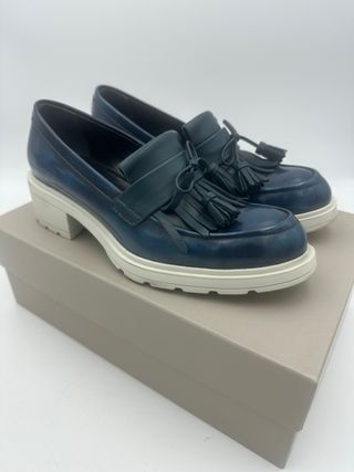 Mocassini Hogan donna blu/petrolio