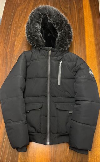 Supply & Demand Giubbotto Nero con Cappuccio