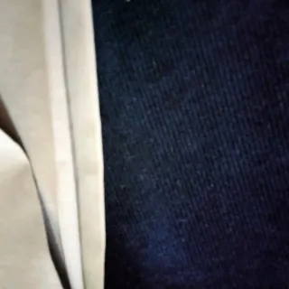 Pantalones de pana azul  marino y beige en algodon