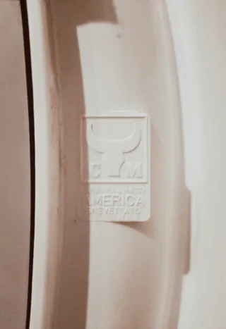 Specchio Carrara & Matta America ovale anni '70