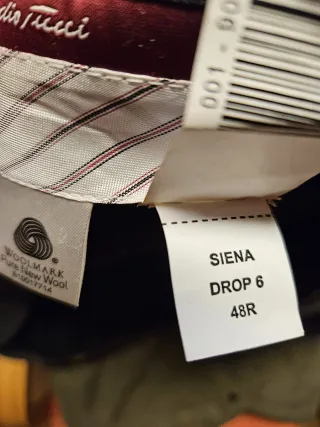 Traje Emidio Tucci Gris Talla M Lana