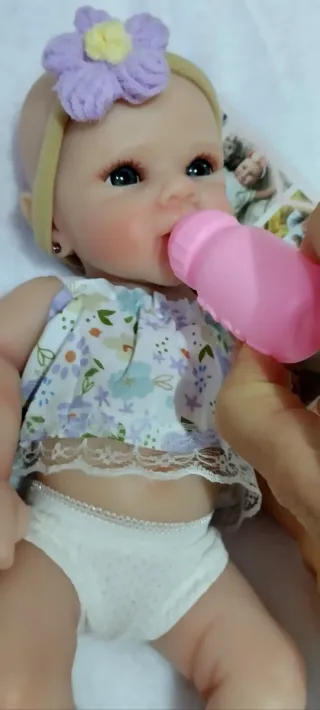 Bebé Reborn Silicona Completa 33-34 cm. QUEDAN DOS