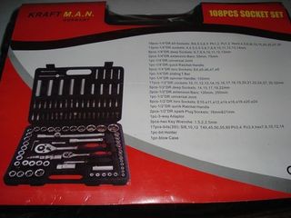 Maletín De Llaves Combinadas  108, piezas NUEVO!!