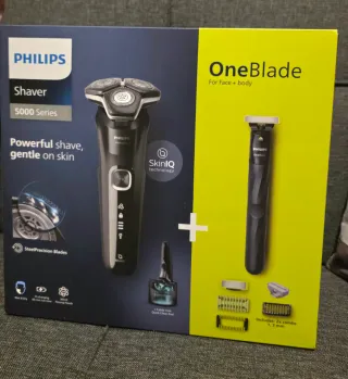 Pack Afeitadora Philips S5898 + OneBlade nuevo