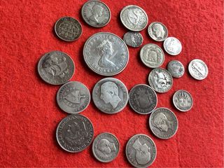 100 GRAMOS DE MONEDAS PLATA DEL MUNDO