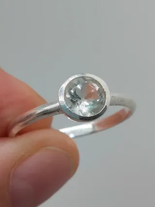 Anillo Plata 925 y Prasiolita