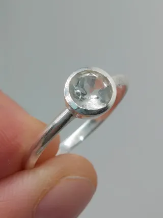 Anillo Plata 925 y Prasiolita
