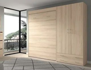 CAMA ABATIBLE CON ARMARIO WIN2