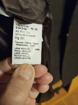 Traje lana virgen Gruppo Clark marrón