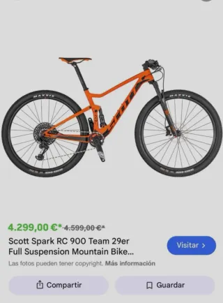 Bicicleta Scott Spark RC Team 900