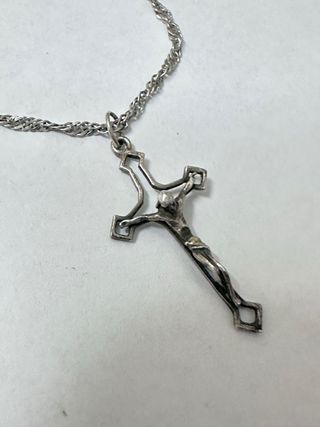 Pulsera Plata 925 Vintage Cruz Crucifijo