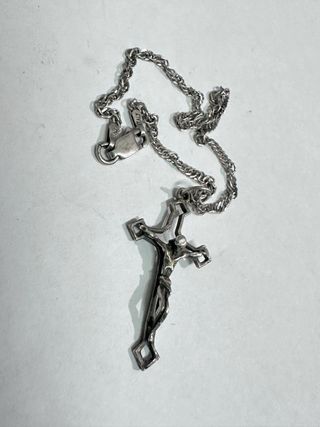 Pulsera Plata 925 Vintage Cruz Crucifijo