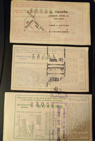 3 Décimos Lotería Nacional Antigua