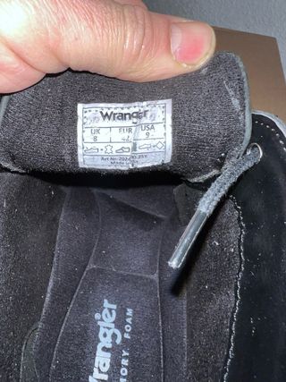 Botas Wrangler Hombre Talla 42 Negras