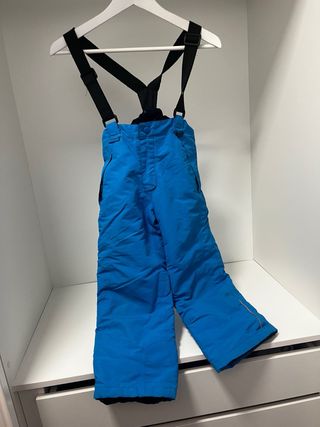 Pantalón de esquí azul 110-116. 4-6 años.