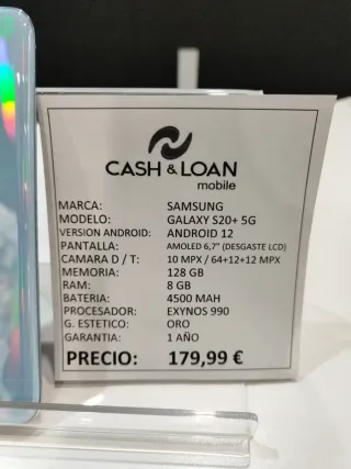 Samsung Galaxy S20+ 5G 128GB