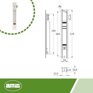 Cierre de Embutir para Ventanas y Puertas Correde