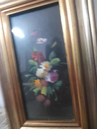 Antico quadro floreale