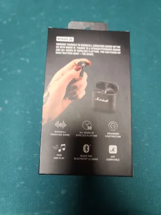 Marshall Minor IV Auriculares Bluetooth Negros